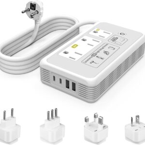 2000W Power Converter Adapter Combo, 220V to 110V Voltage Converter
